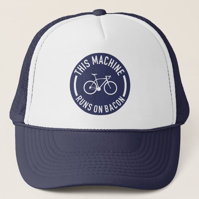 Gorra De Camionero Esta Máquina Se Ejecuta En Bacon (Anverso)