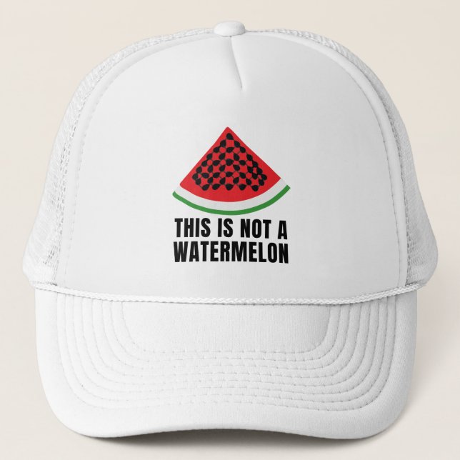 Gorra De Camionero Esta no es una sandía - keffiyeh palestina (Anverso)