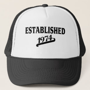 Gorra De Camionero Established 1974.png