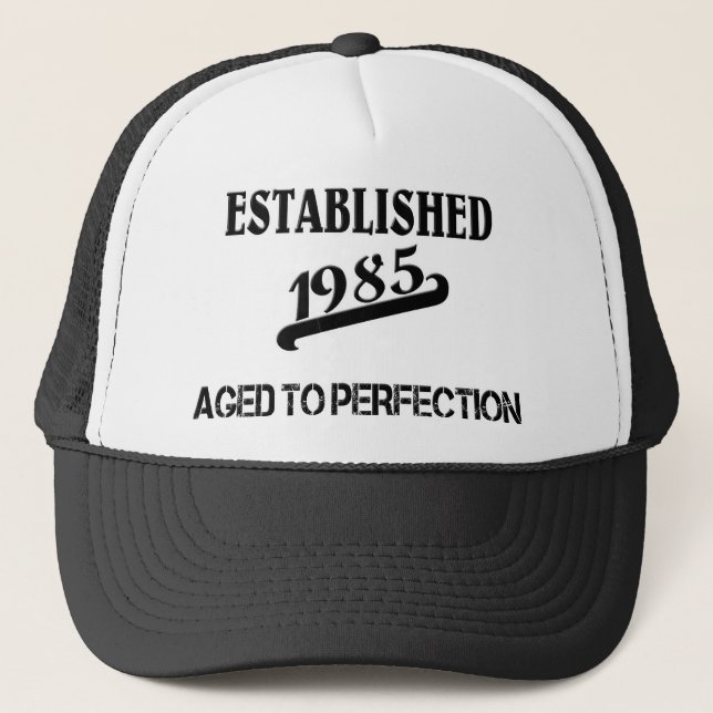 Gorra De Camionero Established 1985 (Anverso)