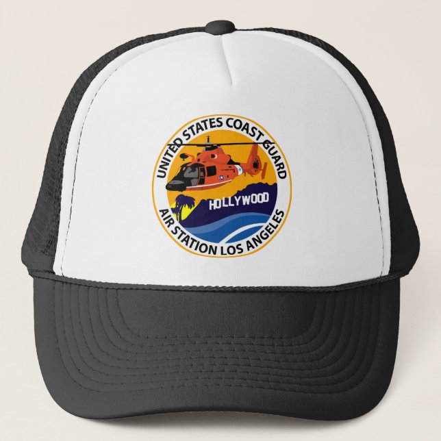 Gorra De Camionero Estación Aérea de la Guardia Costera - Los Ángeles (Anverso)