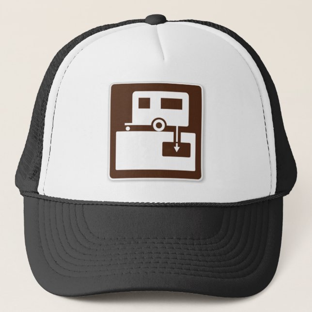 Gorra De Camionero Estación de la descarga de rv (Anverso)