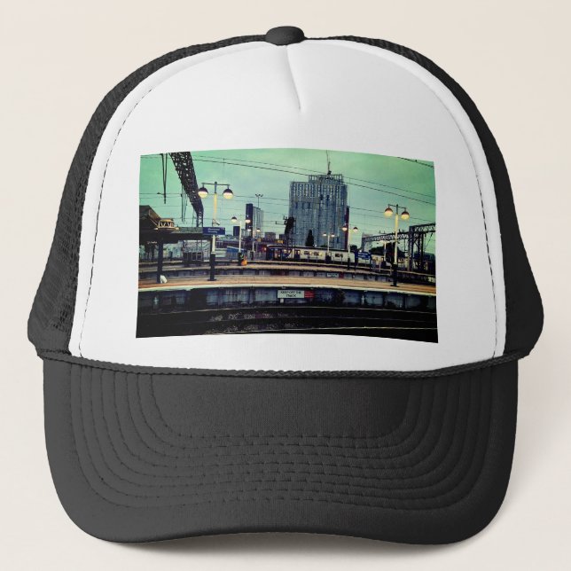 Gorra De Camionero Estación de Manchester , con vista (Anverso)