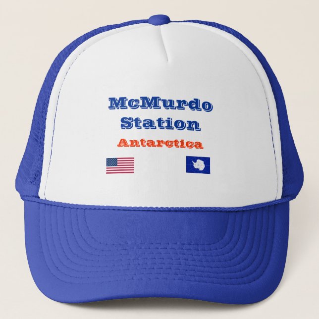 Gorra De Camionero Estación de McMurdo de los Estados Unidos - Cabo d (Anverso)