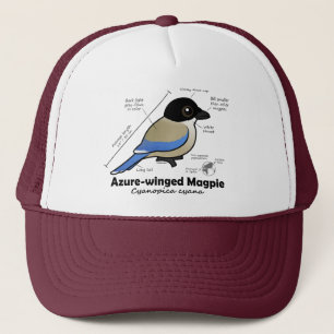 Gorra De Camionero estadísticas Azul-coas alas de la urraca
