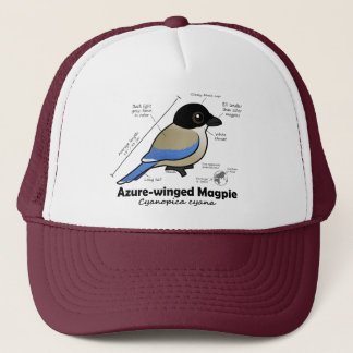 Gorra De Camionero estadísticas Azul-coas alas de la urraca