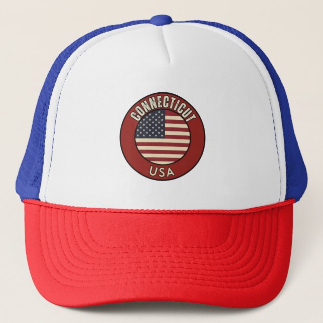 Gorra De Camionero Estado de Connecticut (Anverso)