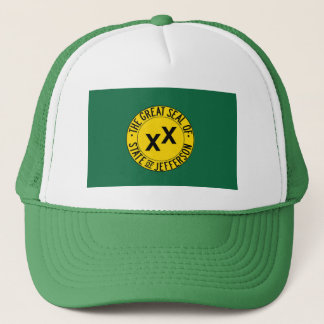 Gorra De Camionero Estado de la bandera de Jefferson