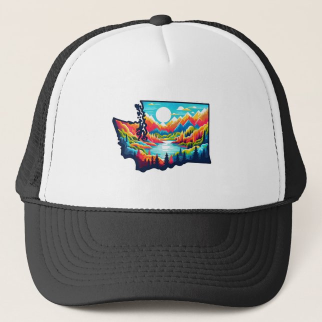 Gorra De Camionero Estado de Washington (Anverso)