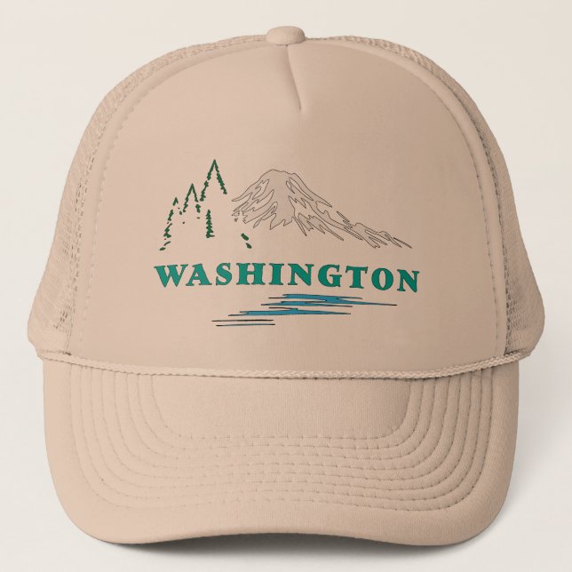Gorra De Camionero Estado de Washington Estados Unidos de América (Anverso)