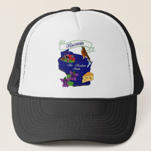 Gorra De Camionero Estado de Wisconsin