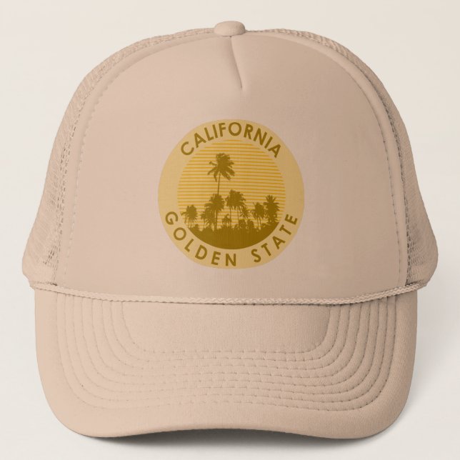Gorra De Camionero Estado dorado de California (Anverso)