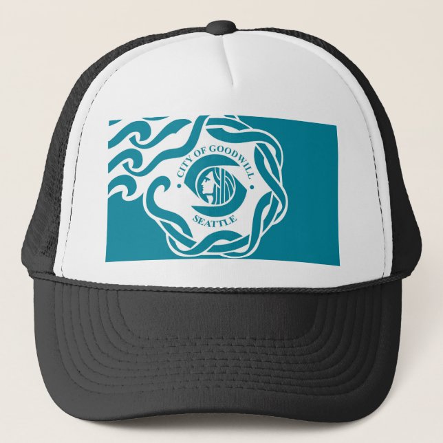 Gorra De Camionero estado unido bandera América Washington de la (Anverso)