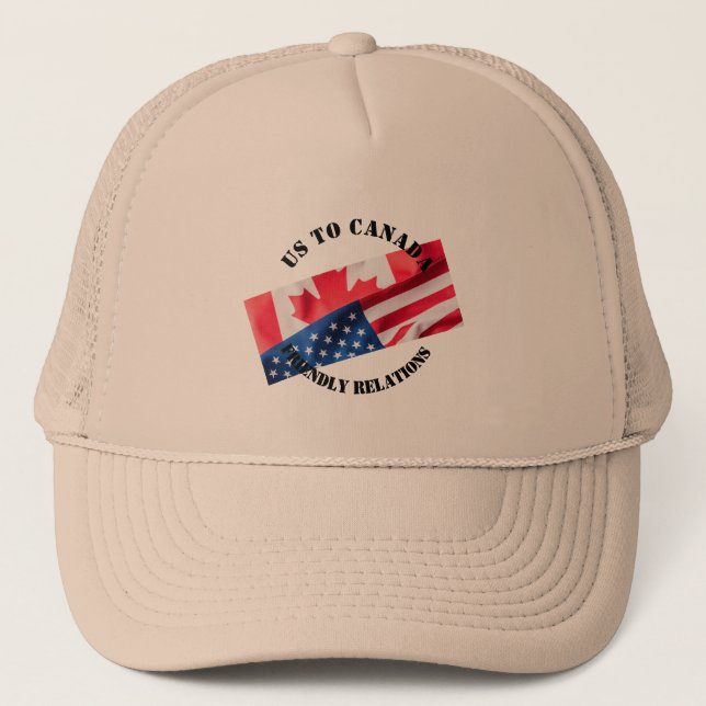 Gorra De Camionero estados unidos a canadá (Anverso)