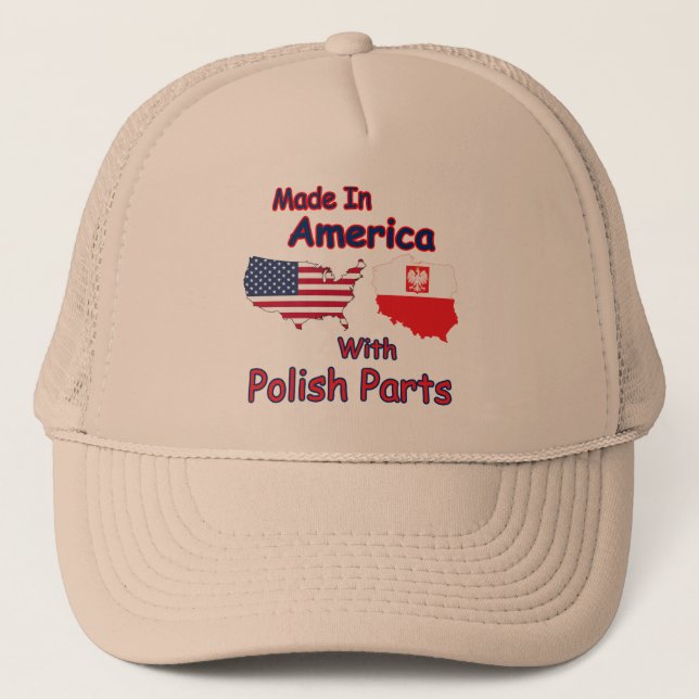 Gorra De Camionero Estados Unidos con partes polacas (Anverso)