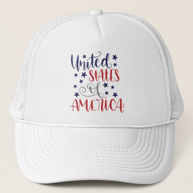 Gorra De Camionero Estados Unidos De América (Anverso)