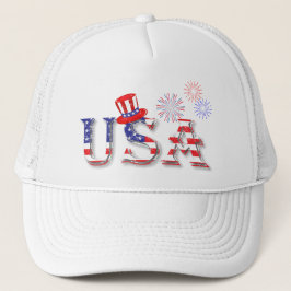 Gorra De Camionero Estados Unidos en Estrellas y Rayas