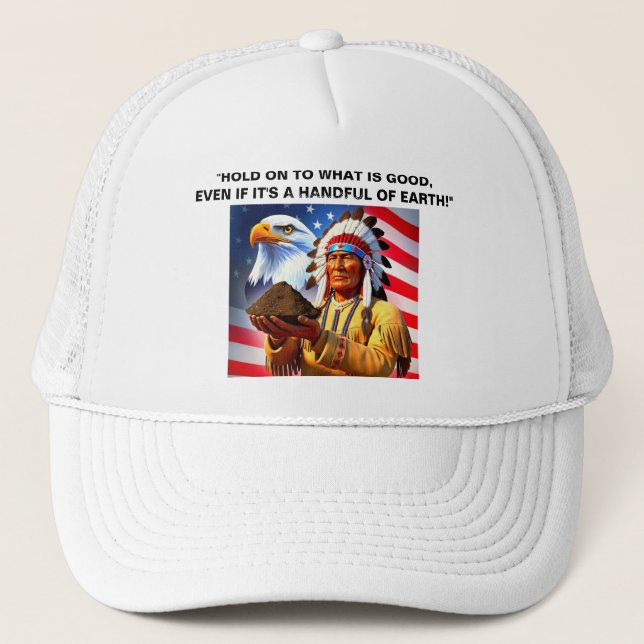 Gorra De Camionero ESTADOS UNIDOS - ¡Esperen lo que es bueno! (Anverso)