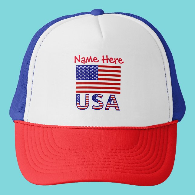 Gorra De Camionero Estados Unidos Estados Unidos Bandera Roja Persona (Subido por el creador)