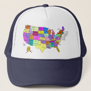 Gorra De Camionero Estados Unidos etiquetados con mayúsculas