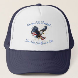 Gorra De Camionero Estados Unidos: la hermosa bandera del águila del 
