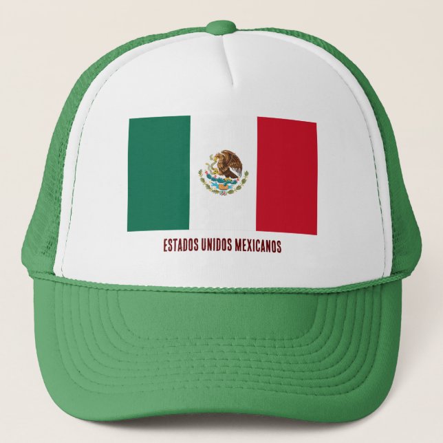 Gorra De Camionero Estados Unidos Mexicanos Tote Bag Trucker Hat (Anverso)