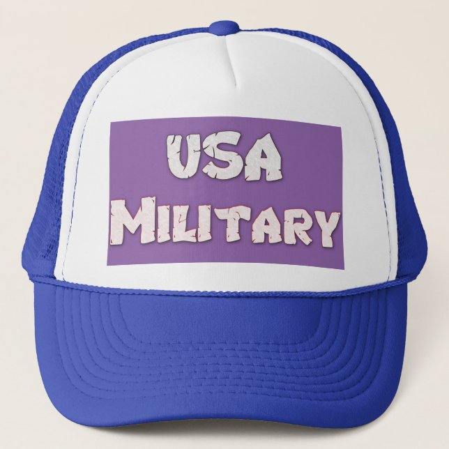 Gorra De Camionero Estadounidense Militar Americano (Anverso)
