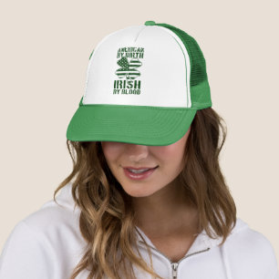 Gorra De Camionero Estadounidense Por Nacimiento Irlandés Por La Ban