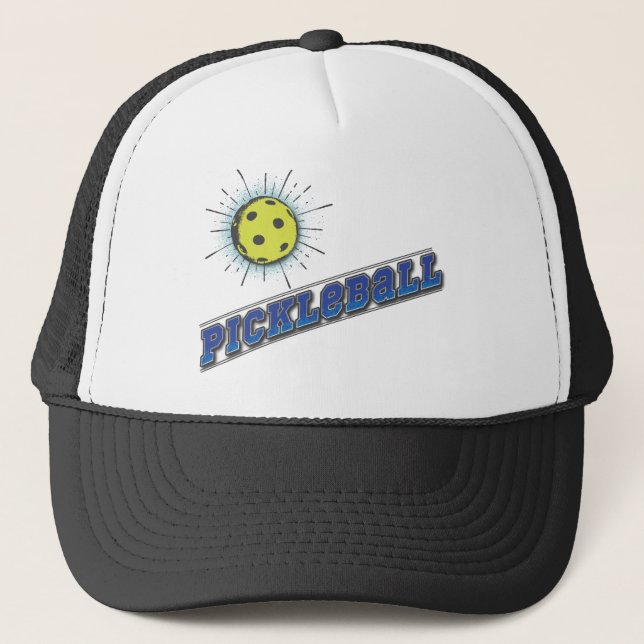 Gorra De Camionero Estallido de Estrella de Pickle Ball (Anverso)