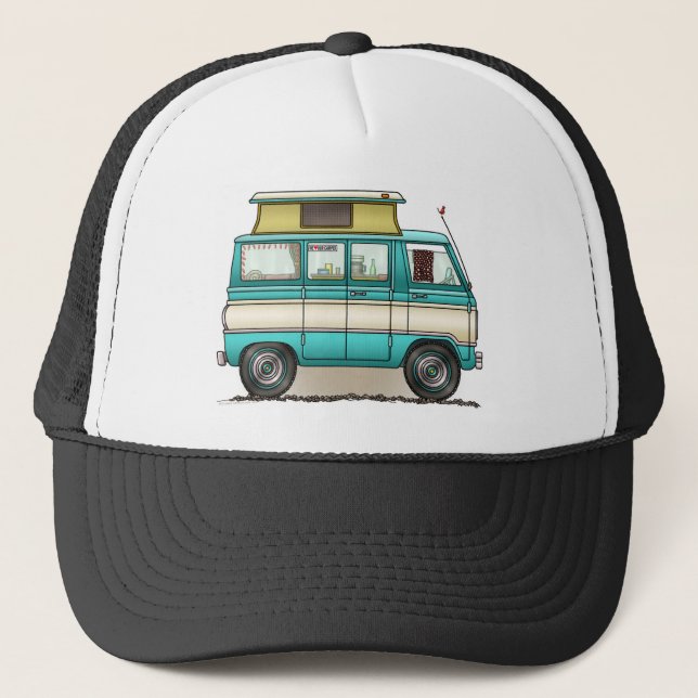 Gorra De Camionero Estallido Van superior Camper (Anverso)