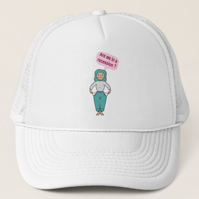 Gorra De Camionero ¿Estamos en recesión? (Anverso)