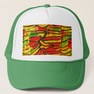 Gorra De Camionero estampa del Congo la fuerza de la tierra