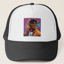 Gorra De Camionero Estampa Hip Hop - Street graffiti art - Bone