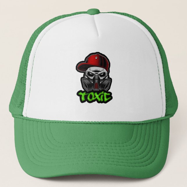 Gorra De Camionero Estampa Hip Hop - TOXIC - Bone (Anverso)