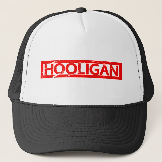 Gorra De Camionero Estampación de Hooligan (Anverso)