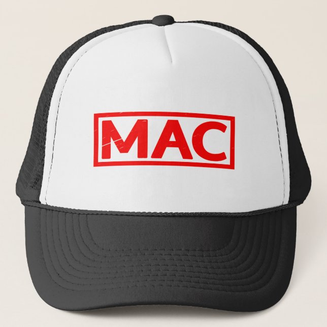 Gorra De Camionero Estampación de Mac (Anverso)
