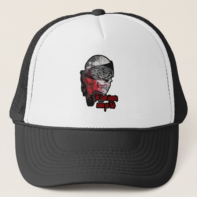 Gorra De Camionero Estampas Hip Hop - Nunca Pa’trás - Bone (Anverso)