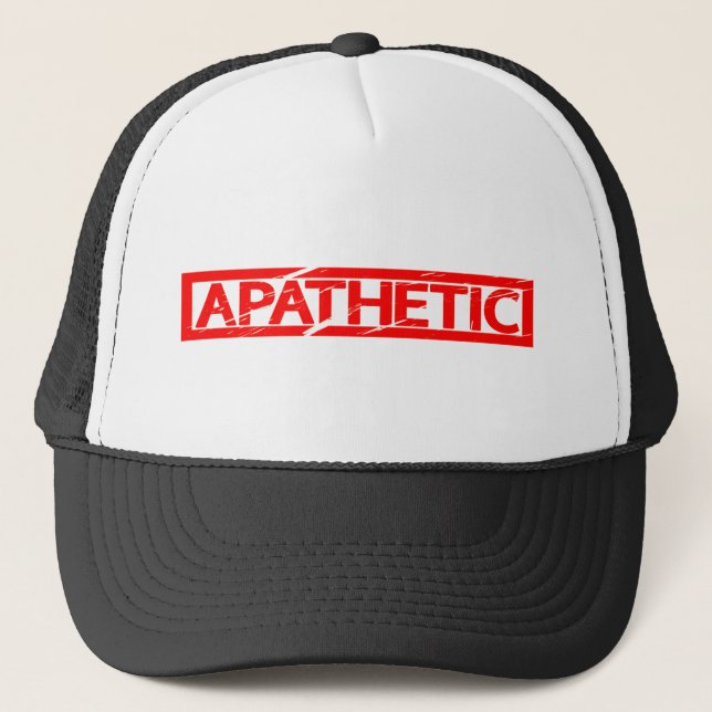 Gorra De Camionero Estampilla apática (Anverso)