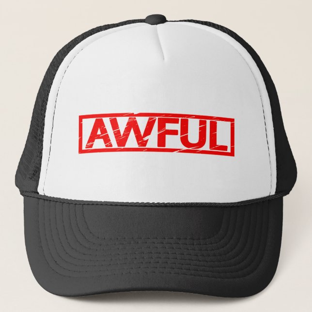 Gorra De Camionero Estampilla desagradable (Anverso)