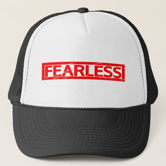 Gorra De Camionero Estampilla sin miedo (Anverso)
