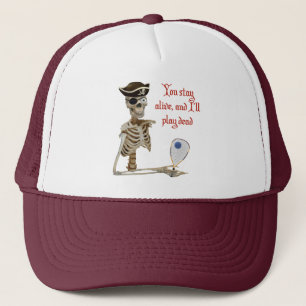 Gorra De Camionero Estancia del pirata del Racquetball viva