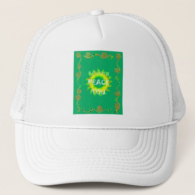 Gorra De Camionero Estar con la paz (Anverso)