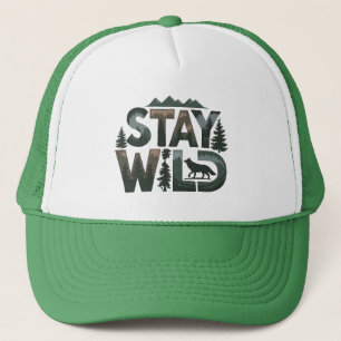 Gorra De Camionero Estar salvaje - Diseño inspirado en la naturaleza