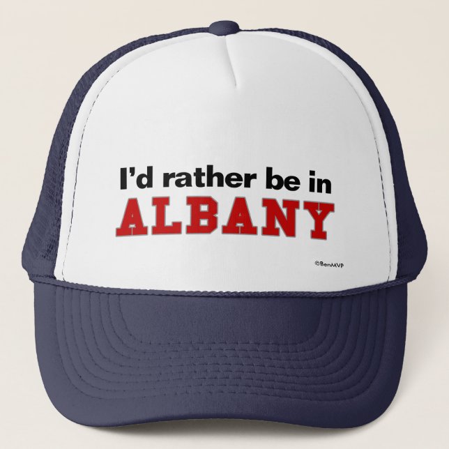 Gorra De Camionero Estaría bastante en Albany (Anverso)