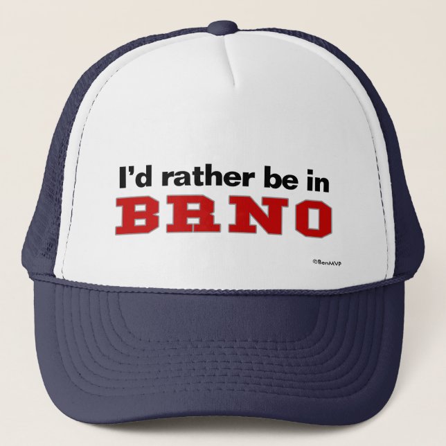 Gorra De Camionero Estaría bastante en Brno (Anverso)