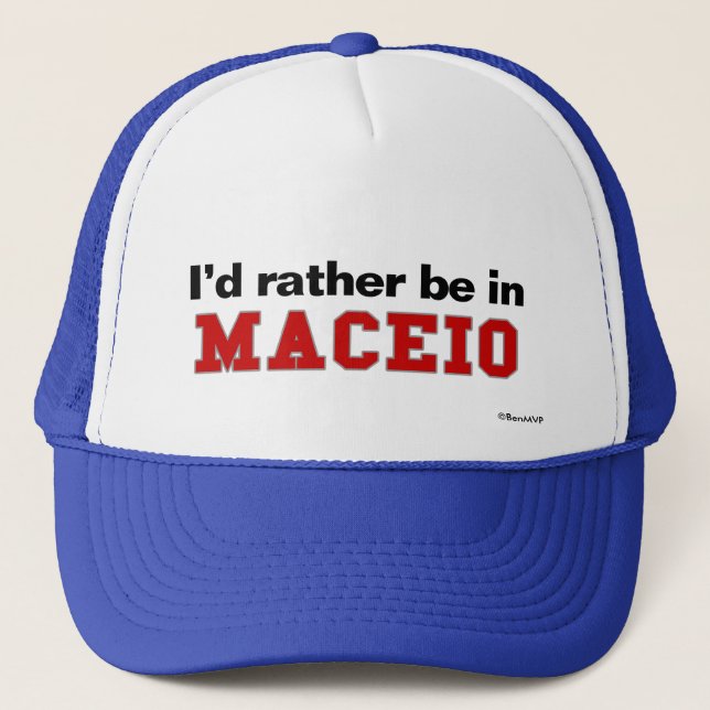 Gorra De Camionero Estaría bastante en Maceio (Anverso)