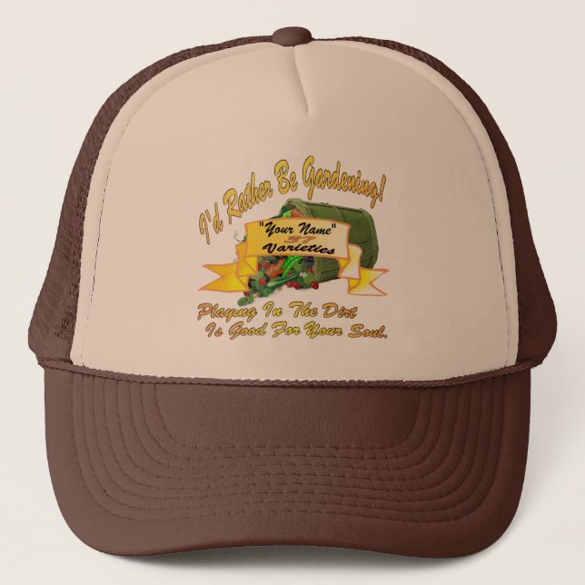 Gorra De Camionero ¡Estaría cultivando un huerto bastante! (Anverso)