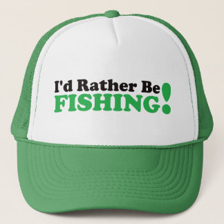 Gorra De Camionero Estaría pescando bastante - verde