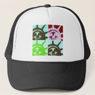 Gorra De Camionero Estatua de arte pop de la libertad