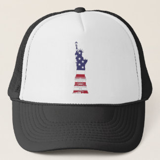 Gorra De Camionero Estatua de la Libertad Bandera Patriótica